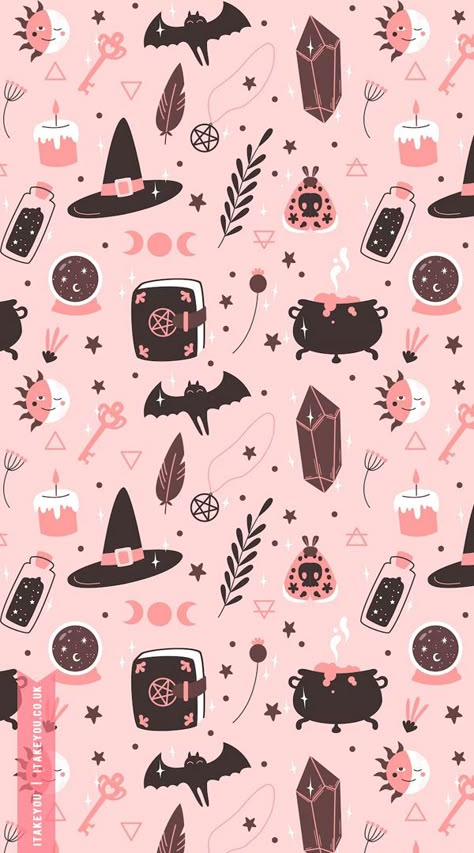 Fall Wallpaper Aesthetic Purple, Fall Illustration Wallpaper, Aesthetic Halloween Wallpaper Laptop, Autumn Illustration Wallpaper, Halloween Wallpaper Laptop Backgrounds, Pink Autumn Wallpaper, Autumn Wallpaper Laptop, Pink Fall Wallpaper, Pastel Halloween Wallpaper