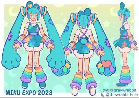 Hatsune Miku Inspired Outfits, Miku Redesign, American Miku, Vocaloid Oc, Miku Designs, Miku Design, Miku Outfits, Hatsune Miku Outfits, Miku Fanart