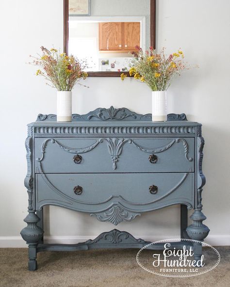 436 Likes, 11 Comments - Miss Mustard Seed's Milk Paint (@mmsmilkpaint) on Instagram: “We love it when you mix colors together to create unique bespoke blends  . Jenn of…” Jacobean Buffet, Painted Buffet, Shabby Chic Room, Shabby Chic Dresser, Shabby Chic Interiors, Shabby Chic Bedrooms, Shabby Chic Diy, Shabby Chic Kitchen, Furniture Bedroom