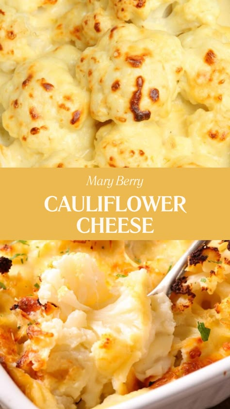 Mary Berry Cauliflower Cheese Best Cauliflower Cheese Recipe, Cauliflower Cheese Recipes, Cauliflower And Cheese Recipes, Mary Berry Recipes Dinners, Cauliflower Butter, Mary Berry Recipes, Cauliflower Cheese Recipe, Vegetarian Cauliflower Recipes, Onion Patties