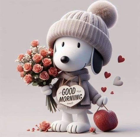 Gifs Snoopy, Good Morning Snoopy, Good Morning Cartoon, Peanuts Charlie Brown Snoopy, Morning Memes, Snoopy Images, Snoopy Wallpaper, Good Morning Animation, Snoopy Quotes