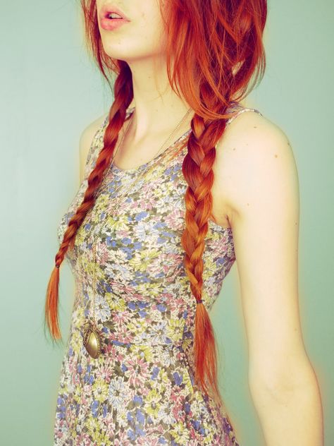 beautiful ginger braids Long Red Hair, Long Red, Orange Hair, Hair Envy, Grunge Hair, Ginger Hair, Hair Dos, Gorgeous Hair, Pretty Hairstyles