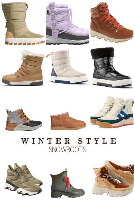 Stylish and comfortable snow boots for women. 12 style of snow boots that fit any style. Sporty snow boots, comfortable snow boots, stylish snow boots, waterproof snow boots. Trendy Winter Boots Snow, Snow Boot Outfits For Women, Best Snow Boots Woman, Snow Boots Women Outfits, Ugg Short Boots, Trendy Winter Boots, Snow Boots Outfit, Cute Snow Boots, Stylish Snow Boots