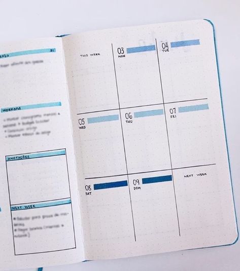 nine bujo layout Bullet Journal Weekly Spread Ideas, Weekly Spread Ideas, Bullet Journal Weekly Layout, Weekly Log, Bullet Journal Minimalist, Journal Weekly Spread, Bullet Journal 2020, Bullet Journal Weekly, Bullet Journal Notes