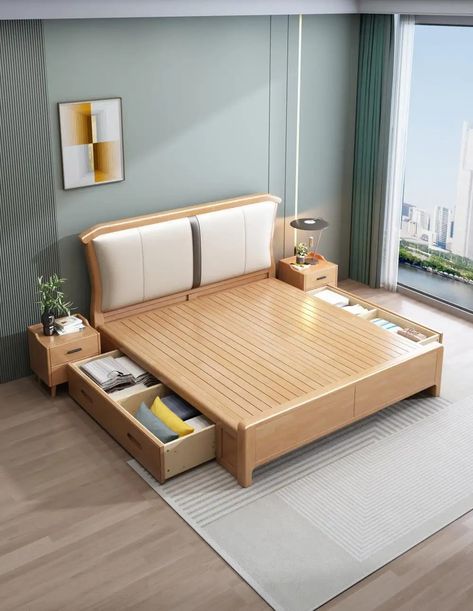 Odm Oem New Arrival Modern King Size Bed Style Wood Bed Solid Wood Bedroom Furniture Bedroom Set - Buy Bedroom Set,Bedroom Furniture Set,King Size Bed Product on Alibaba.com Wood Bed Frame Modern, Solid Wooden Bed, Bed Frame Modern, Bedroom Sets Furniture King, Solid Wood Bedroom Furniture, Queen Upholstered Headboard, Double Bed Designs, Headboard Shapes, Grey Bed Frame