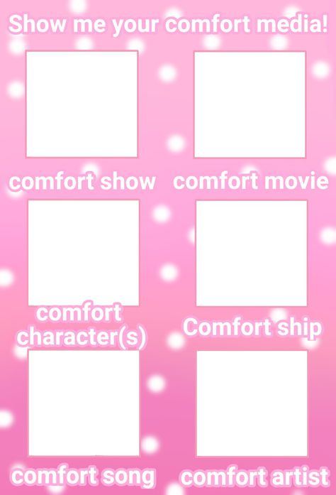 Credit me if you use this, I wanna see your comfort media :>> (Judgment free zone for this temp, very few exceptions, but overall be nice to everyone >:/) Be Nice To Everyone, About Me Template, Oc Template, Blank Memes, Drawing Meme, Character Sheet Template, Character Template, Pinterest Templates, Story Games