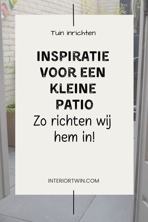 Ook van een kleine patio kan je een gezellige stadstuin maken. Zelfs een paar m2 tover je om in een gezellige plek. Bekijk deze ideeën voor het inrichten van een kleine patio. Blog Tips, Amsterdam, Home And Living, Patio, Van, Home Decor, Patios, Home Décor