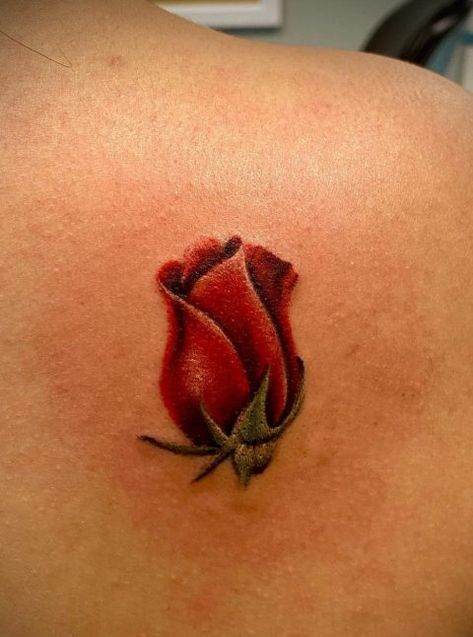 Rose Bud Tattoo Design, Rose Buds Tattoo, Closed Rose Tattoo, Small Red Rose Tattoo, Rosebud Tattoo, Rose Tattoo Red, Bud Tattoo, Rose Bud Tattoo, Time Piece Tattoo