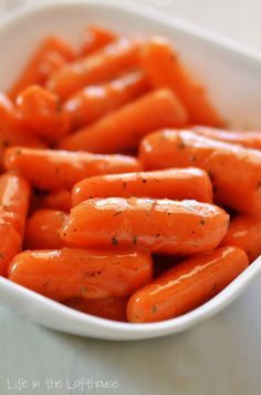 Glazed Ranch Carrots. Buttery glazed carrots with Ranch dressing flavor. So good! Ranch Carrots Hidden Valley, Ranch Carrots, Cooked Baby Carrots, Thanksgiving Menu Planning, Life In The Lofthouse, Veggie Tales, Meat Dinners, Glazed Carrots, Menu Plan