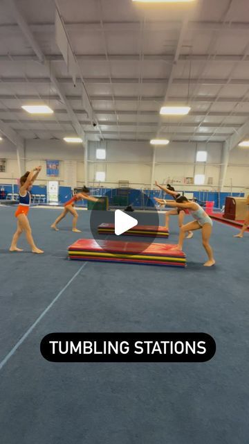 Tumbling Stations, Tumbling Workout, Tumbling Drills, Preschool Gymnastics, Cheer Tumbling, Gymnastics Drills, Gymnastics Tumbling, Granite City, Gymnastics Skills