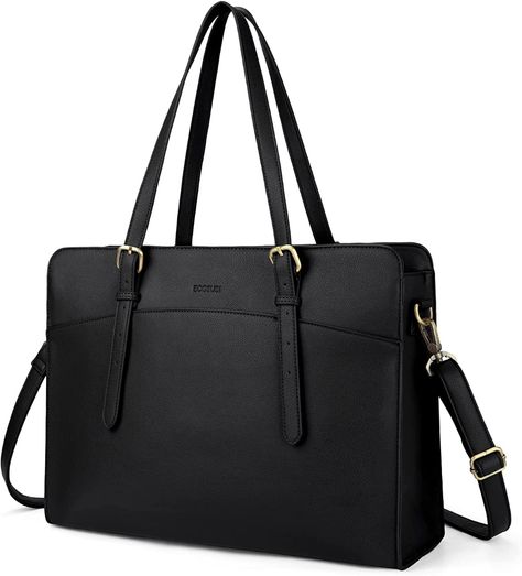 Amazon.com: ECOSUSI Laptop Bag for Women 15.6 Inch Computer Tote Bag Work Bag Briefcase Handbag Shoulder Bag for Office, Business, Travel : Electronics Laptop Tote Bag Woman, Computer Tote Bag, Leather Laptop Tote Bag, Laptop Purse, Leather Laptop Tote, Laptop Handbag, Shoulder Bags For School, Laptop Tote Bag, Large Leather Tote Bag