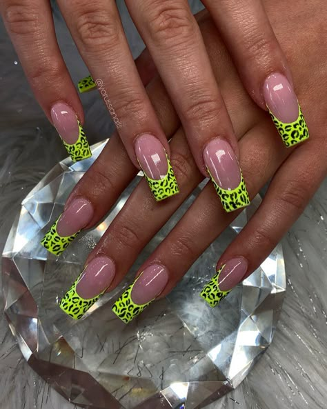 Neon Green Cheetah Nails, Neon Green Leopard Print Nails, Neon Pink Leopard Nails, Neon Lepord Print Nails, Colorful Cheetah Nails, Neon Leopard Print Nails, Neon Cheetah Print Nails, Neon Cheetah Nails, Colorful Leopard Nails