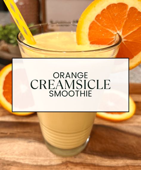 Orange Creamsicle Smoothie Orange Creamsicle Smoothie, Squirrel Food, Creamsicle Smoothie, Nutritious Smoothie Recipes, Orange Juice Concentrate, Yummy Smoothie Recipes, Superfood Smoothie, Orange Creamsicle, Sugary Drinks