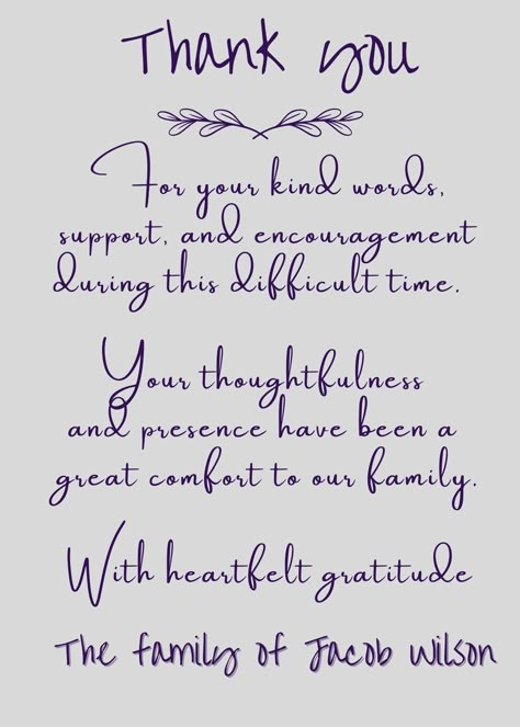 Express your gratitude with our elegant gray digital funeral thank you cards. These thoughtful cards are perfect for sending thanks during this difficult time of bereavement. Our sympathy stationery and memorial templates are easy to use and printable, providing a convenient way to send your thanks to those who supported you. Show your appreciation with our bereavement cards and let your loved ones know how much their kindness means to you. You Are Loved You Are Missed You Are Remembered, Sympathy Thank You Notes Words, Memorial Templates, Thank You Card Sayings, Bereavement Cards, Sympathy Thank You Notes, Words For Sympathy Card, Thank You Quotes Gratitude, Sympathy Card Sayings