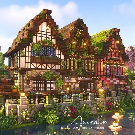 Minecraft Library Ideas, Minecraft Cottagecore House, Interior Design Minecraft, Cottage Core Minecraft House, Cottagecore Minecraft, Cottage Core House, Minecraft Interior, Minecraft House Plans, Bangunan Minecraft