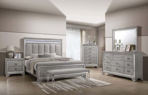 B7200 Vail Bedroom Group Gray Nightstand, Panel Bedroom, Queen Panel Beds, Adult Bedroom, Upholstered Panel Bed, King Bedroom Sets, Bedroom Sets Queen, Bedroom Panel, Queen Bedroom