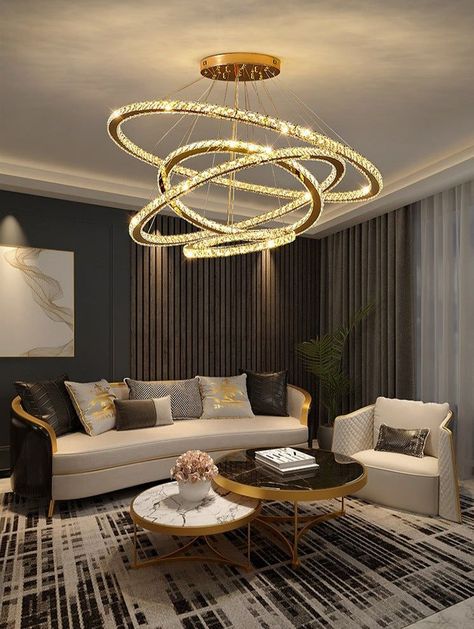 20 Modern Victorian Decor Ideas for Living Rooms Living Room Lighting Ceiling Chandeliers, Hanging Lights In Living Room, Chandeliers For Living Room, Birthday Grandma, Gold Living Room Decor, Elegant Room, Gold Room, Chandelier Living Room, Lights For Living Room