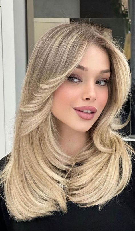 hair color ideas, wedding day hair color, bridal hair color ideas, hair color for wedding, hair color for bride, best bridal hair color, bridal hair color 2023, natural hair color for wedding, bridal hair color highlights Blonde Ombre Balayage, Wholesale Hair Extensions, Hair Shades, Blonde Ombre, Hair Inspo Color, Curtain Bangs, Hair Transformation, Layered Hair, Blonde Hair Color