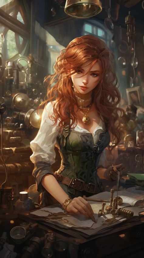 Steam Punk Character, Hope Character, Steampunk Portrait, Steampunk Witch, Redhead Characters, Steampunk Character, Steampunk Characters, Pink Wallpapers, Steampunk Women