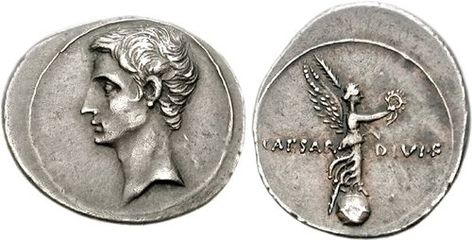 CNG: Feature Auction Triton XII. Octavian. Autumn 31-summer 30 BC. AR Denarius (3.82 g, 3h). Italian (Rome?) mint. Coins Indian, Indian Coins, Coin Auctions, Greek Coins, Roman Coins, Ancient Coins, Rare Coins, Rome, Coin