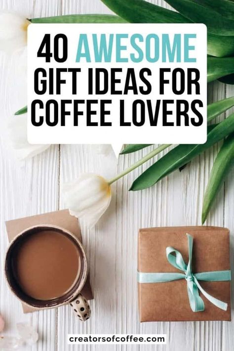 Find the perfect coffee gifts on our Gift Guide for Coffee Lovers.  From coffee subscription boxes to the latest coffee brewers, from quirky to unique coffee gifts, you will find the best gift ideas for coffee lovers on this list. | Best gifts for coffee drinkers | Amazing coffee gifts | Unique coffee gift ideas Coffee Gift Basket Ideas, Make Coffee At Home, Gift Ideas For Coffee Lovers, Steeped Coffee, Coffee Gift Basket, Espresso At Home, Coffee Tips, Working Mom Life, Best Espresso Machine