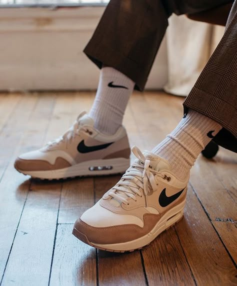 Nike Air Max 1 Sand Nike Air Max 1, Air Max 1, Air Max, Nike Air Max, Nike Air, Socks, Nike