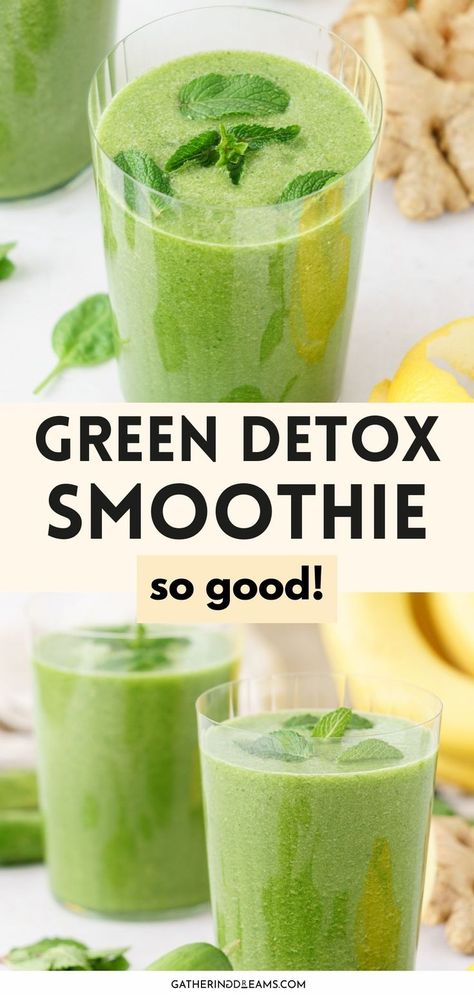 green detox smoothie Healthy Egg Muffins, Egg Muffins Healthy, Green Smoothie Cleanse, Easy Healthy Smoothies, Green Detox Smoothie, Detox Smoothie Recipes, Healthy Eggs, Smoothie Cleanse, Healthy Green Smoothies