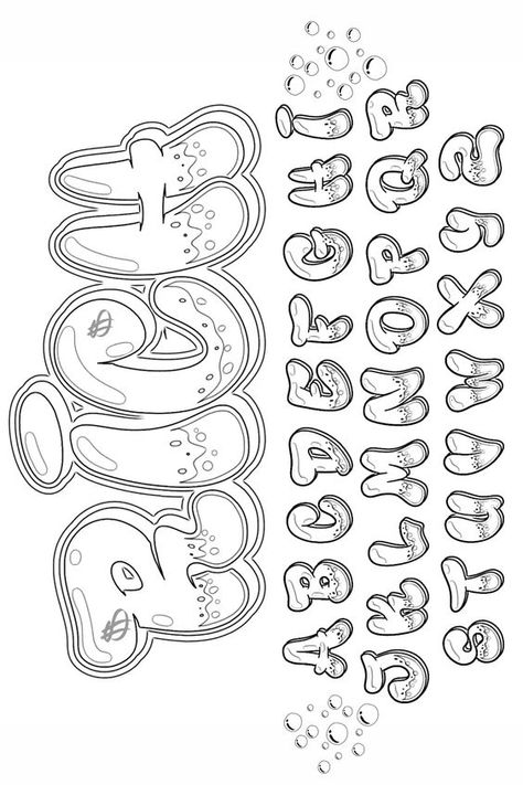 Graffiti Alphabet Aesthetic Lettering Fonts, Girly Lettering Fonts, Fun Alphabet Fonts, 3d Fonts Alphabet, Drippy Letters Alphabet, Fonts Alphabet Graffiti, Bold Lettering Fonts Alphabet, Aesthetic Alphabet Letters, Creative Lettering Alphabet