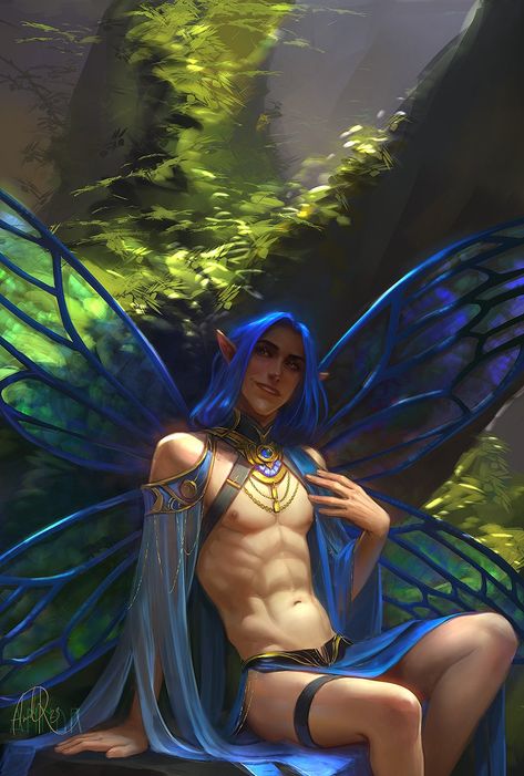 Fp-3KjbXwAAcm6Y (878×1300) Male Fairy, Fairy Boy, Poses References, Fairy Art, Star Wars Characters, Gay Art, Male Art, Dnd Characters, Creature Art