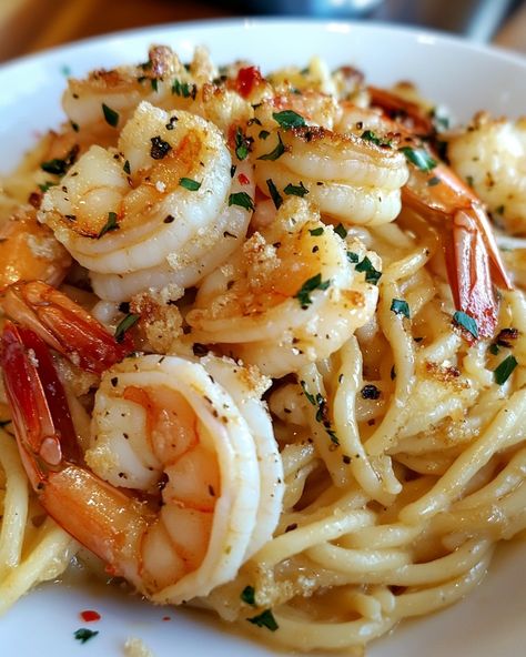 🦐 Famous Red Lobster Shrimp Scampi 🍋 Ingredients - 1 lb large shrimp, peeled and deveined - 4 tablespoons unsalted butter - 3 tablespoons olive oil - 4 cloves garlic, minced - 1/4 teaspoon crushed red pepper flakes (optional) - 1/4 cup dry white wine or chicken broth - Juice of 1 lemon - 1/2 teaspoon Italian seasoning - Salt and pepper, to taste - 1/4 cup grated Parmesan cheese - Fresh parsley, chopped (for garnish) - Lemon wedges, for serving Instructions 1. Heat a large skil... Red Lobster Shrimp Scampi, Shrimp Cheese, Red Lobster Shrimp, Best Fish Recipes, Lobster Recipes Tail, Seafood Entrees, Seasoning Salt, Shellfish Recipes, Cooking Seafood