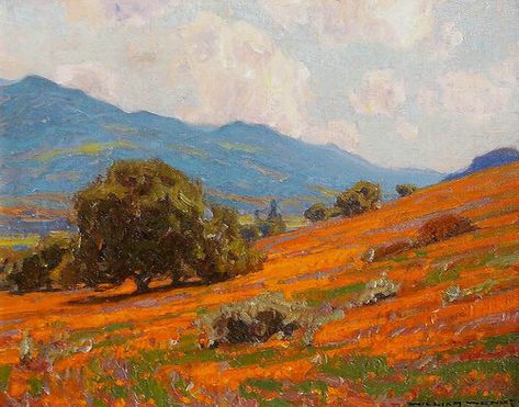 William Wendt - We Buy & Sell Early California Impressionist Art — Early California Paintings | Early Philippine Art | California Impressionism California Impressionism, Impressionist Paintings Landscape, Acrylic Landscapes, Beach Artist, Master Studies, American Impressionism, Master Paintings, Philippine Art, Plein Air Landscape