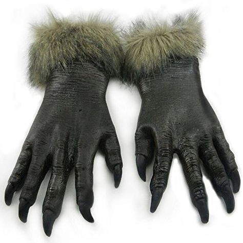 Werewolf Costume, Vampire Halloween Costume, Claw Gloves, Devil Mask, Creepy Costumes, Monster Mask, Monster Costumes, Wolf Mask, Hand Mask