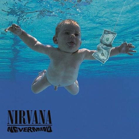 Nirvana Album Cover, Tato Naruto, Rock Album Cover, Nirvana Album, Where Did You Sleep Last Night, Nirvana Poster, Nirvana Nevermind, Rock Album Covers, Something In The Way