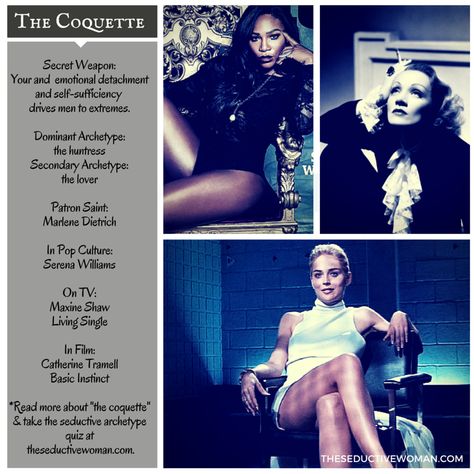 Coquette Art Of Seduction, The Coquette Archetype Aesthetic, Coquette Seduction Archetype, The Coquette Archetype, Coquette Archetype, Coquette Seduction, 13 Feminine Seduction Archetypes, Women Love Power, Feminine Essentials