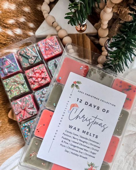 🎄12 Days of Christmas Wax Melts🎄 These clamshell melts sold out last year & they're already selling fast again this year. 12 scents of Christmas🎄 Grab yours today before they're gone. #christmas #scentedwaxmelts #waxmelts Christmas Pavlova, Christmas Wax Melts, Ozark Mountains, Christmas Pudding, Scented Wax Melts, 12 Days Of Christmas, Pavlova, Holiday Wreaths, Gingerbread Man