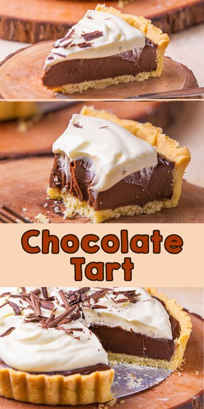 Tarts Recipe Dessert, Recipe Dessert Easy, Chocolate Tart Recipe, Homemade Dessert, Pastry Crust, Chocolate Dessert Recipes, Chocolate Filling, Chocolate Tart, Creamy Chocolate