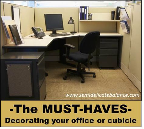 Decorating your office or cubicle can actually help contribute to your work productivity. Read more about making your office a second "home". Cute Cubicle, Cozy Cubicle, Cubicle Office, Cubicle Makeover, Cubicle Decor Office, Work Cubicle, Used Office Furniture, Office Cubicle, Cubicle Decor