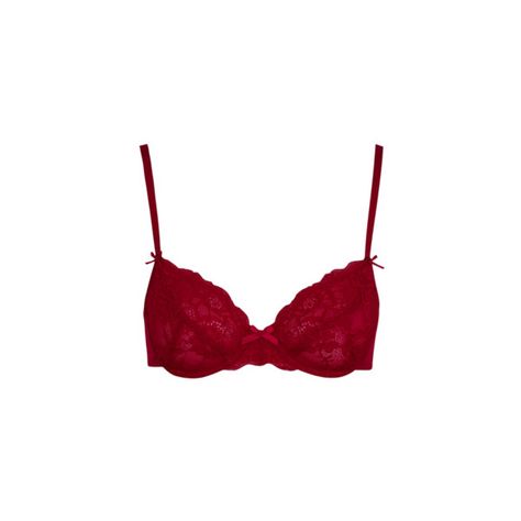 George Non-Padded Pretty Lace Bra (£6) ❤ liked on Polyvore featuring intimates, bras, red, red lace bra, red lace lingerie, lace lingerie, lacy lingerie and padding bra Red Lace Bra Outfit, Red Bra Aesthetic, Red Loungerie Aesthetic, Lace Bra Outfit, Elegant Red Bra With Lace Trim, Red Lace Lingerie, Pink Lace Feminine Bra, Fitted Red Lace Bra, Red Lace Bra