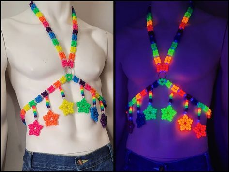 Men’s Edc Outfits, Mens Rave Outfits Edm Festival Fashion, Boy Rave Outfits, Rave Outfits Men Edm, Rave Fashion Men, Kandi Harness, Male Rave Outfits, Rave Inspo Outfits, Gothic Diy