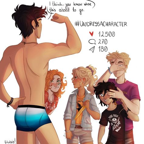 •I just finished the last part of "challenge" #undressacharacter !! •I've been posting the parts all April on my instagram-... The Kane Chronicles, Percy Jackson Comics, Zio Rick, Percy Jackson Ships, Percy Jackson Head Canon, Of Challenge, Percy Jackson Cast, Percy And Annabeth, Jason Grace