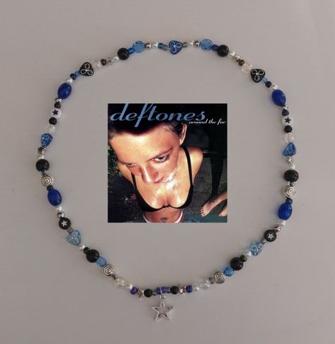 #deftones #necklace #aroundthefur #beads Deftones Necklace, Deftones Around The Fur, Fur Bracelet, Around The Fur, Homemade Jewelry, Bracelet Ideas, Beads Handmade, Beads Necklace, Beaded Necklace