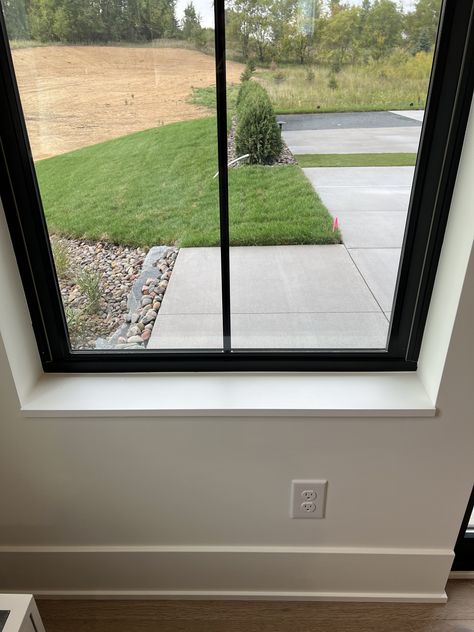 Interior Window Trim, Window Interior, Interior Window, Window Casing, Black Windows, Modern Windows, Window Trim, House Windows, Renovation Ideas