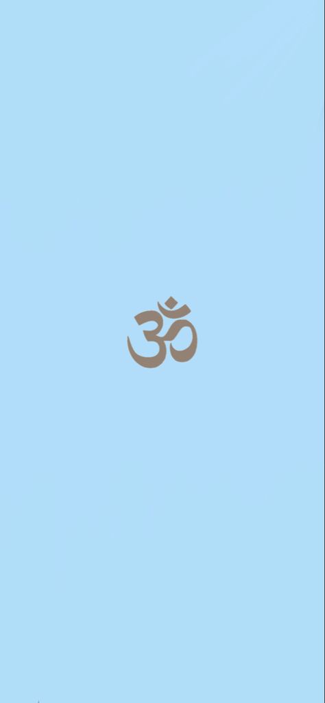 Pale blue wallpaper with grey ohm symbol in the centre Taoism Wallpaper Aesthetic, Buddhist Iphone Wallpaper, Buddhist Wallpaper Aesthetic, Hindu God Aesthetic Wallpaper, Wallpaper Hindu Aesthetic, Sanatan Aesthetic Wallpaper, Om Aesthetic Wallpaper, Hindu Wallpaper Aesthetic, Buddha Aesthetic Wallpaper