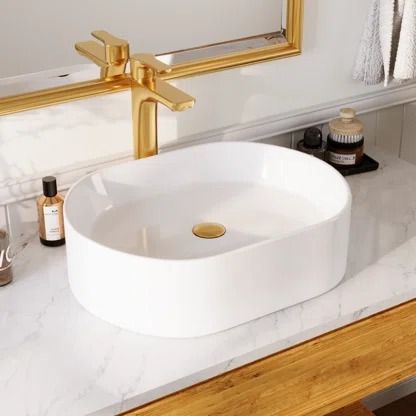 DeerValley - Wayfair Canada Lavatory Cabinet, Porcelain Bathroom, Condo Bathroom, Vessel Sink Vanity, Bathroom Ceramic, Rectangular Sink Bathroom, Bowl Art, Modern Garage, Bathroom Sink Drain