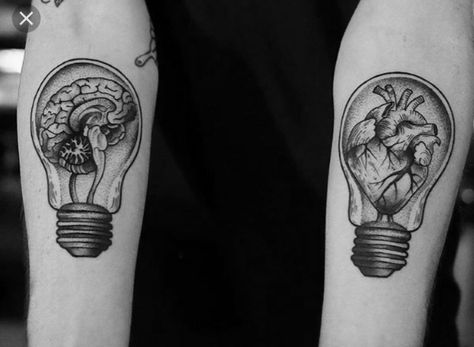 I find the light with my heart and soul; my thoughts are influenced by that light. Leads me. Love this. Brain Lightbulb, Anatomical Tattoo, Nursing Tattoos, Anatomical Tattoos, Lightbulb Tattoo, Anatomy Tattoo, Brain Tattoo, Nurse Tattoo, Medical Tattoo