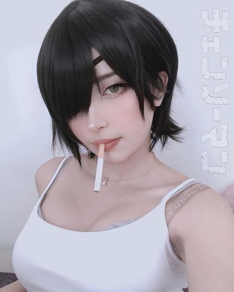 Himeno Cosplay, Real Goth, Alt Aesthetic, Woman In Suit, Manga Poses, Women Cosplay, Harley Quinn Cosplay, Peinados Fáciles Para Cabello Corto, Male Cosplay