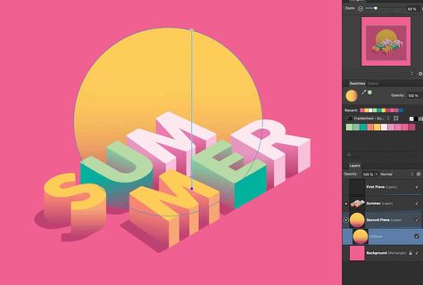 Isometric Typography, Isometric Shapes, Isometric Grid, M Letter, My Favourite Subject, Isometric Illustration, Favorite Subject, Affinity Designer, Designer Art