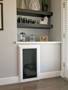 Dog Showers, Unique Dog Beds, Doggie Door, Knick Knack Shelf, Indoor Dog House, Custom Cabinet Doors, Dog Spaces, Kitty Litter, Mudroom Laundry Room