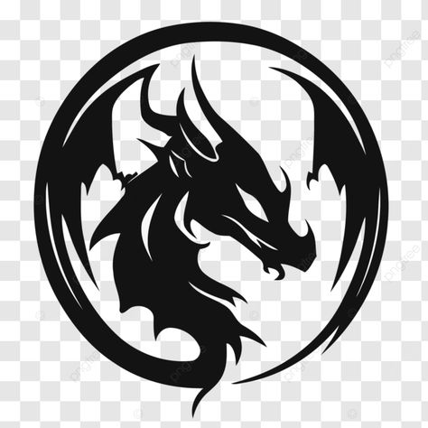 black vector dragon logo dragons logo dragonhead dragon png Dragon Png Logo, Dragon Png, Logo Dragon, Fantasy Logo, Dragon Logo, Dragon Icon, Dragon Silhouette, Art Things, Black Dragon