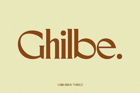 Hello, this time we would like to introduce a new product. namely “Ghilbe“, a Serif display font that has a classic, feminine, and elegant style wrapped with a beautiful Alternate stylist. The Ghilbe font is perfect for various projects like logos & branding, invitations, stationery, wedding designs, social media posts, advertisements, printed quotes, product packaging, […] Get your free download of the Ghilbe Font now at FreeFontDL - Free Font Download! Wedding Packaging Design, Display Serif Font, Font Names Style, A Font Logo, Writing Fonts Free Hand, Serif Logo Font, Free Serif Fonts, Modern Free Fonts, Free Display Fonts